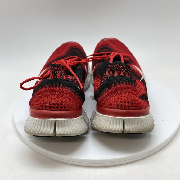 Nike Sneakers Mens 10 Free Flyknit‎ 5.0 615805-016 Red Athletic Running Shoes main image 7